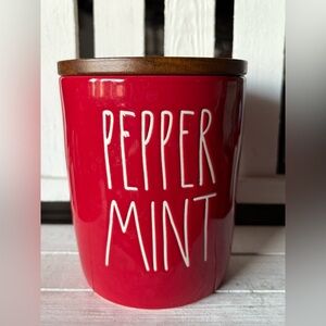 Rae Dunn Red Peppermint Cellar